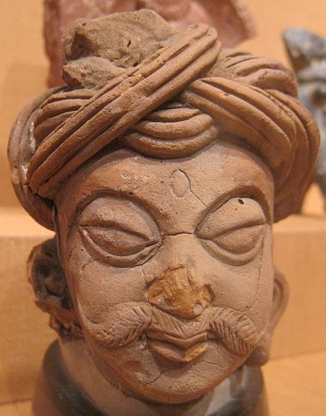 File:Male head, northern India, Kushan or Gupta period, 5th-6th century CE, terracotta, HAA.JPG