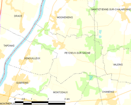 Peyzieux-sur-Saône – Mappa