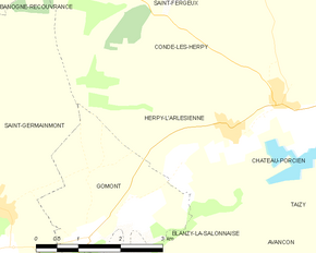 Poziția localității Herpy-l'Arlésienne