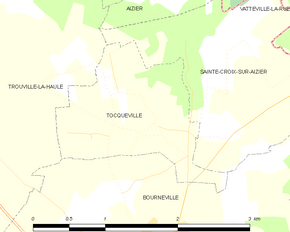 Poziția localității Tocqueville