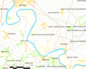Poziția localității Saint-Sulpice-de-Faleyrens