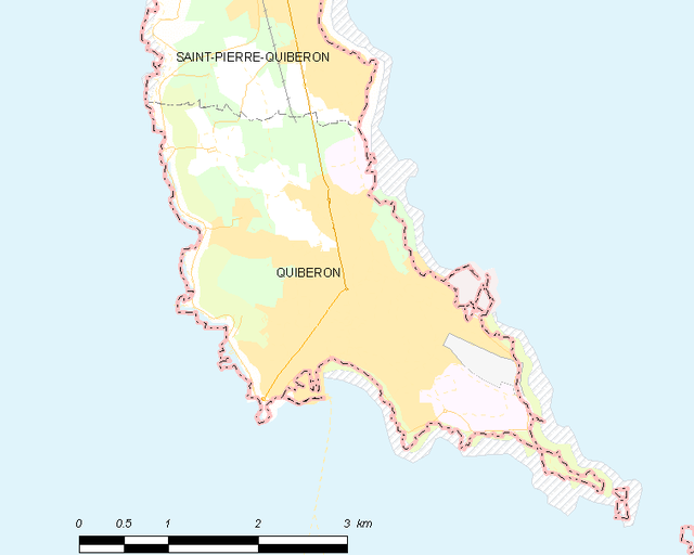 Poziția localității Quiberon