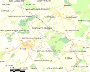 Poziția localității Saint-Sulpice-sur-Risle