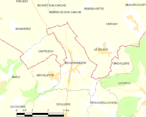 Poziția localității Bouquemaison