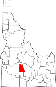 Map of Idaho highlighting Camas County.svg