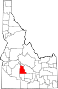 Comitatul Camas map