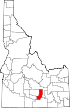 Map of Idaho highlighting Minidoka County.svg