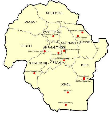 File Map Of Kuala Pilah District Negeri Sembilan Svg Wikipedia