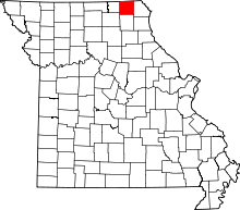 Harta e Scotland County në Missouri