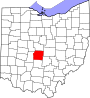Map of Ohio highlighting Franklin County.svg