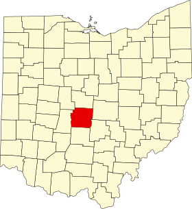 Placering af Franklin County (Franklin County)