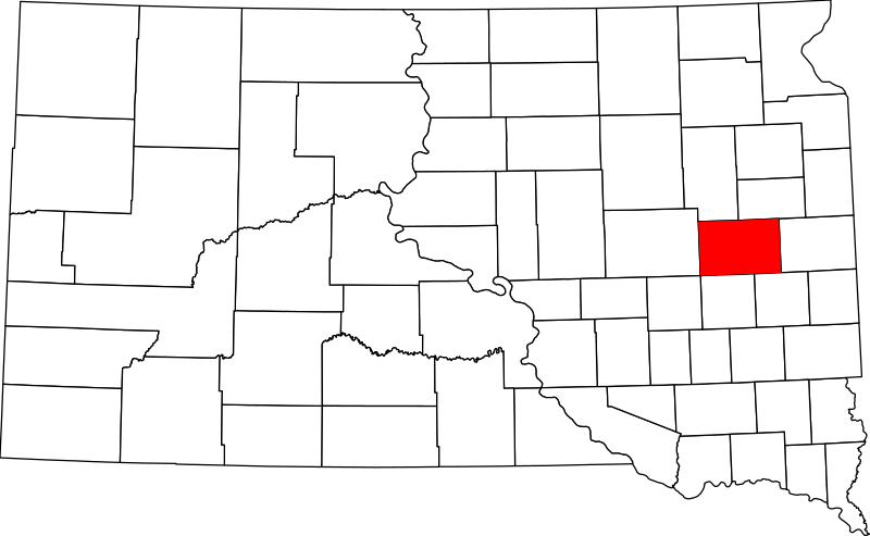 صورة:Map of South Dakota highlighting Kingsbury County.svg