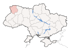 Poziția regiunii Regiunea Volînia