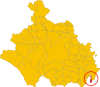 Map of comune of Calcata (province of Viterbo, region Lazio, Italy).svg