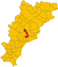 Locatie van Calice Ligure in Savona (SV)