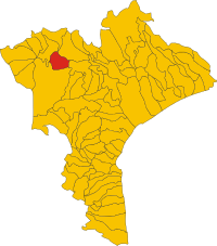 Locatie van Platania in Catanzaro (CZ)