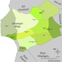 Gemeinden von Vinalopó Mitjà