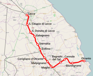 <span class="mw-page-title-main">Lecce–Otranto railway</span> Key southeastern Italian transport link