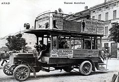 Marta bus in Arad in 1909