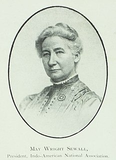 <span class="mw-page-title-main">May Wright Sewall</span> American suffragist