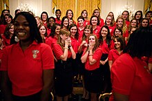 Members of Girls Nation in the White House in 2011 Members of the American Legion's Girls Nation, July 2011.jpg