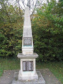 Memorial at entrance to the airfield