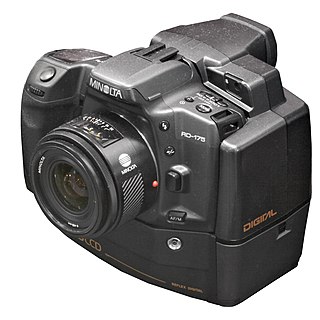 <span class="mw-page-title-main">Minolta RD-175</span> An early DSLR camera that used three CCD sensors