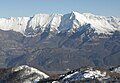 Il Monte Nero visto dalla cima del Matajur
