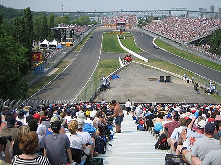 The hairpin (L'Epingle) at the Circuit de Gilles Villeneuve offers great viewing opportunities