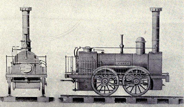 Comet, the first locomotive built for use on the N&CR