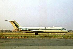 Un Douglas DC-9 d'Eastern Air Lines, similaire à celui impliqué dans l'accident.