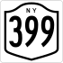 New York Eyaleti Route 399 işaretçisi