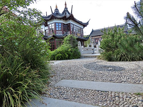 Nebeneingang zum Restaurant YU GARDEN, Hamburg