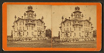 Newton School House, Des Moines, Iowa, from Robert N. Dennis collection of stereoscopic views.jpg