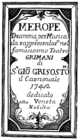 Niccolò Jommelli - Merope - title page of the libretto, Venice 1742.png