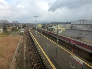 Nishi-Izumo Station platforms 2018-1-4