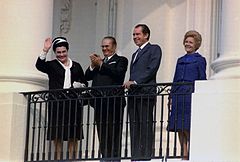 Image 19Josip Broz Tito led SFR Yugoslavia from 1944 to 1980; Pictured: Tito with the US president Richard Nixon in the White House, 1971 (from Croatia)