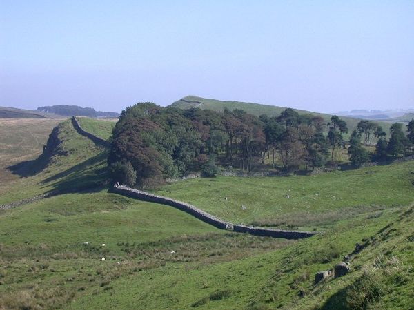 Hadrian's Wall crosses Northumberland National Park