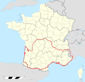 Localizacion sus la mapa de França