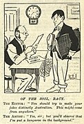 'Of the Soil, Racy', cartoon published in The Bulletin, 12 April 1902.