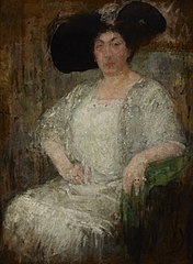 Portrait of a French Lady-Writer Gabrielle Réval