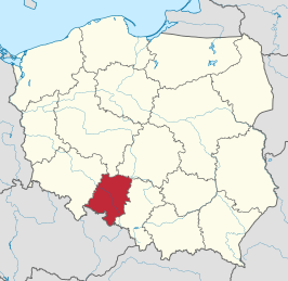 Kaart van Woiwodschap Opole