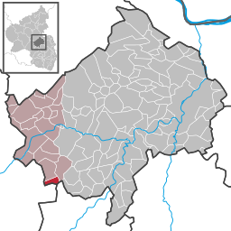 Läget för Otzweiler i Landkreis Bad Kreuznach