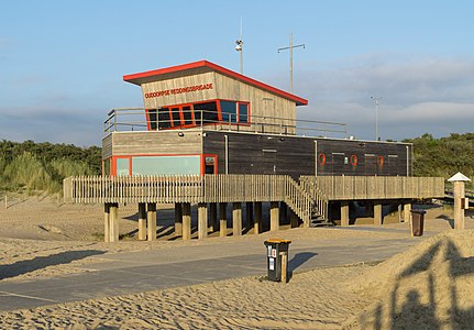 House of the Ouddorp life-guards (Ouddorpse Reddingsbrigade) at the beach of Ouddorp