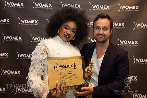 With her award at WOMEX 2017 in Katowice