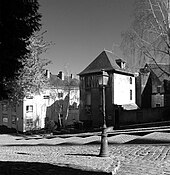 Exemple de bâtiments du centre ville le long de la montée Saint-Maurice.