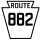 Pennsylvania Route 882 jelölő