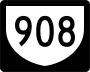 Highway 908 marker