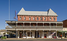 The Palace Hotel in Broken Hill, the only town in Australia to be listed on the National Heritage List. Palace Hotel, Broken Hill NSW.jpg