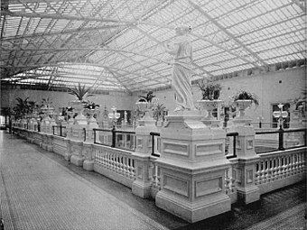 The "Conservatory Floor" (7th floor) of the original Palace Hotel c.1895